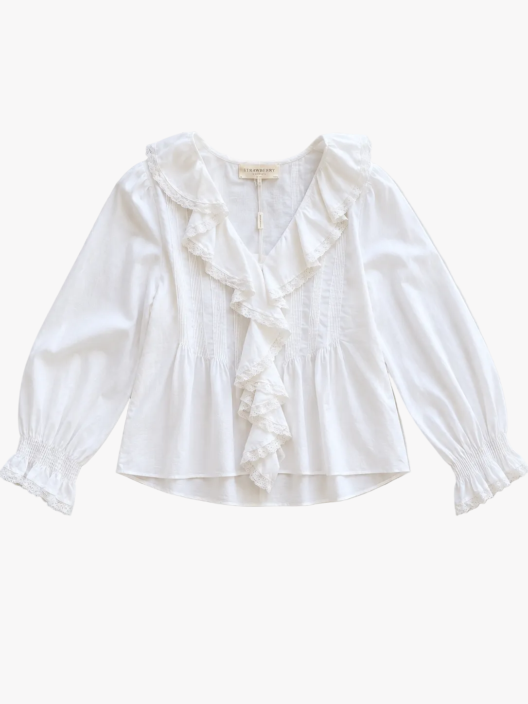 Strawberry Paris Sundance Top in White