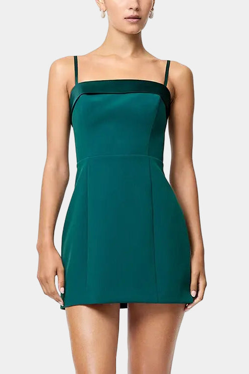 French Connection Azra Twill Foldover Mini Dress