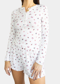 Z Supply Holly Long Sleeve Top & Shorts Set