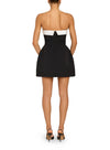 Amanda Uprichard Lucienne Skort Romper in Black Ivory