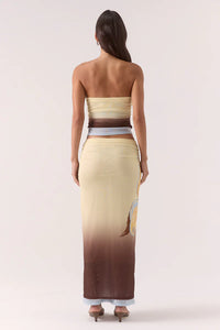 Sovere Dahlia Strapless Top & Maxi Skirt Set