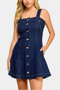 Aliyah Corset Denim Mini Dress