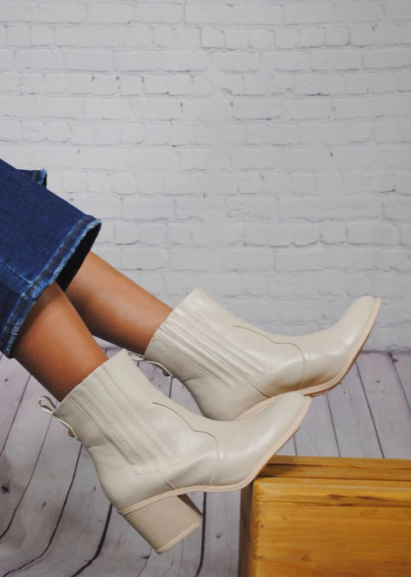 Amelia Faux Leather Booties