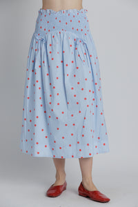 Kathleen Smocked Top & Midi Skirt Set