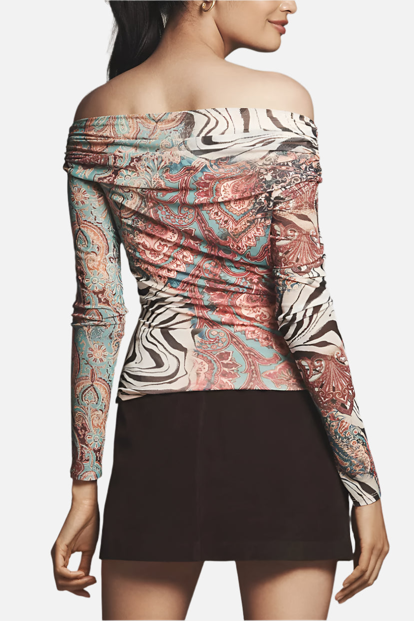 AFRM Barry Top in Gilded Paisley