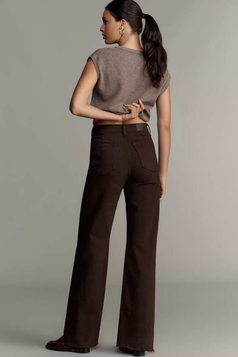 Pistola Penny High Rise Wide Leg Jeans in Mocha