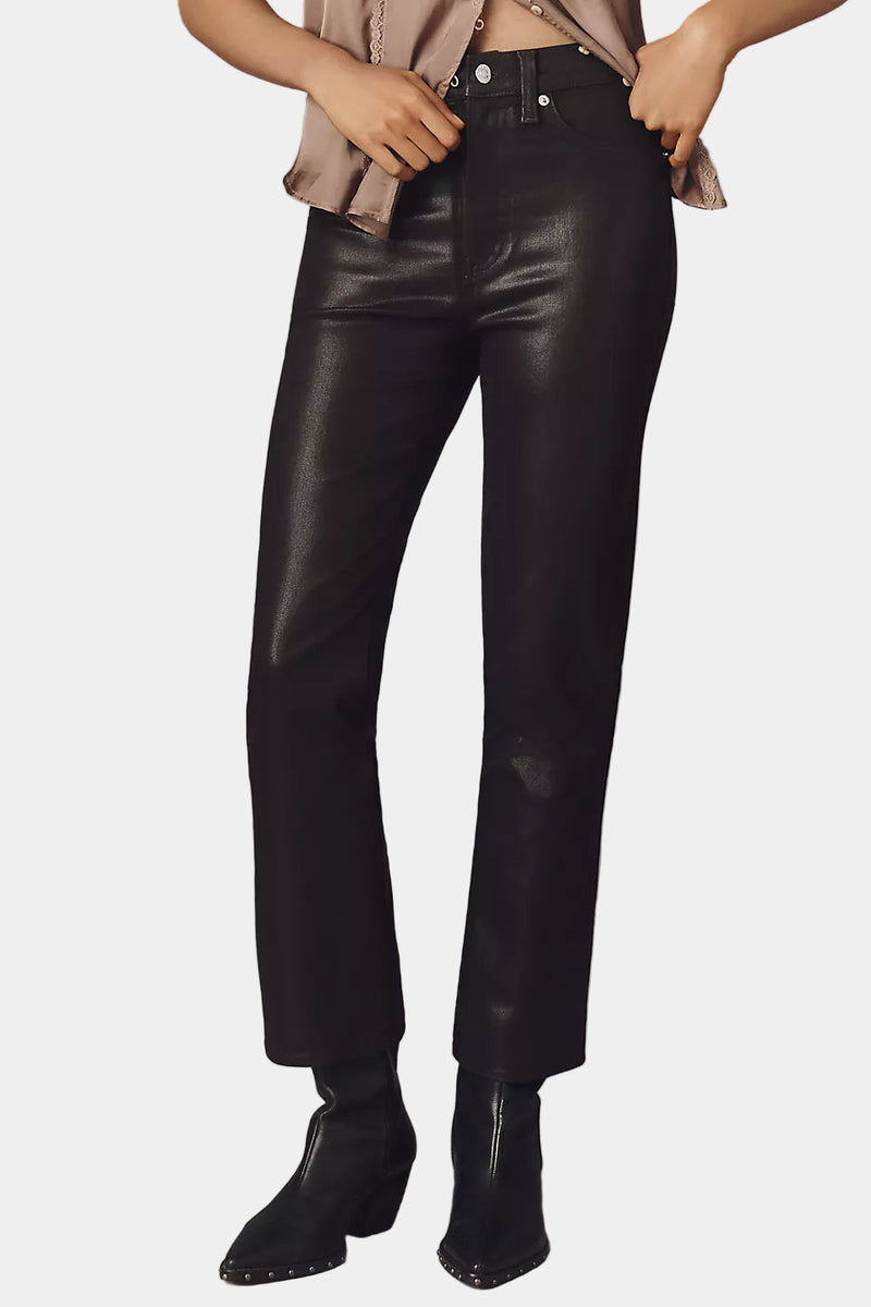 Pistola Lennon Coated High Rise Crop Boot Jeans