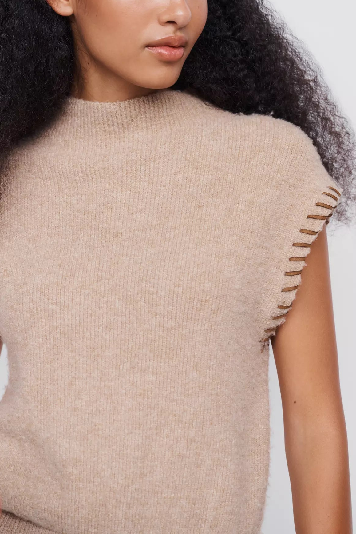 Saylor Senna Fringe Knit Midi Dress