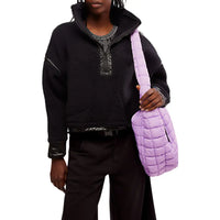 FP Movement Mountain High Shine Half Zip Fleece in Black Combo