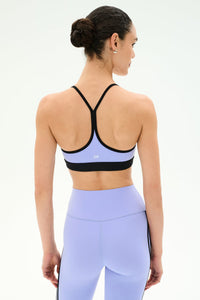 SPLITS59 Emerson Airweight Bra in Purple Haze/Black