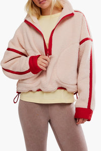 FP Movement Mountain High Half Zip Fleece in Ballet Slipper