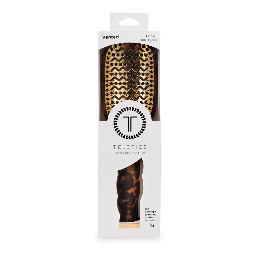 TELETIES Vented Hair Brush in Tortoise