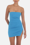 Rosa Strapless Side Ruched Mini Dress