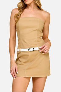 Ember Belted Tube Mini Dress