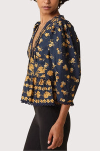 Camri Puff Sleeve Floral Blouse