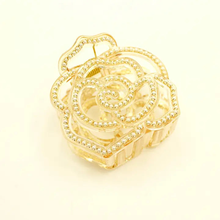 Medusa's Heirlooms Vera Inspired Flower Jaw Clip