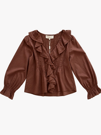Strawberry Paris Sundance Top in Chocolate