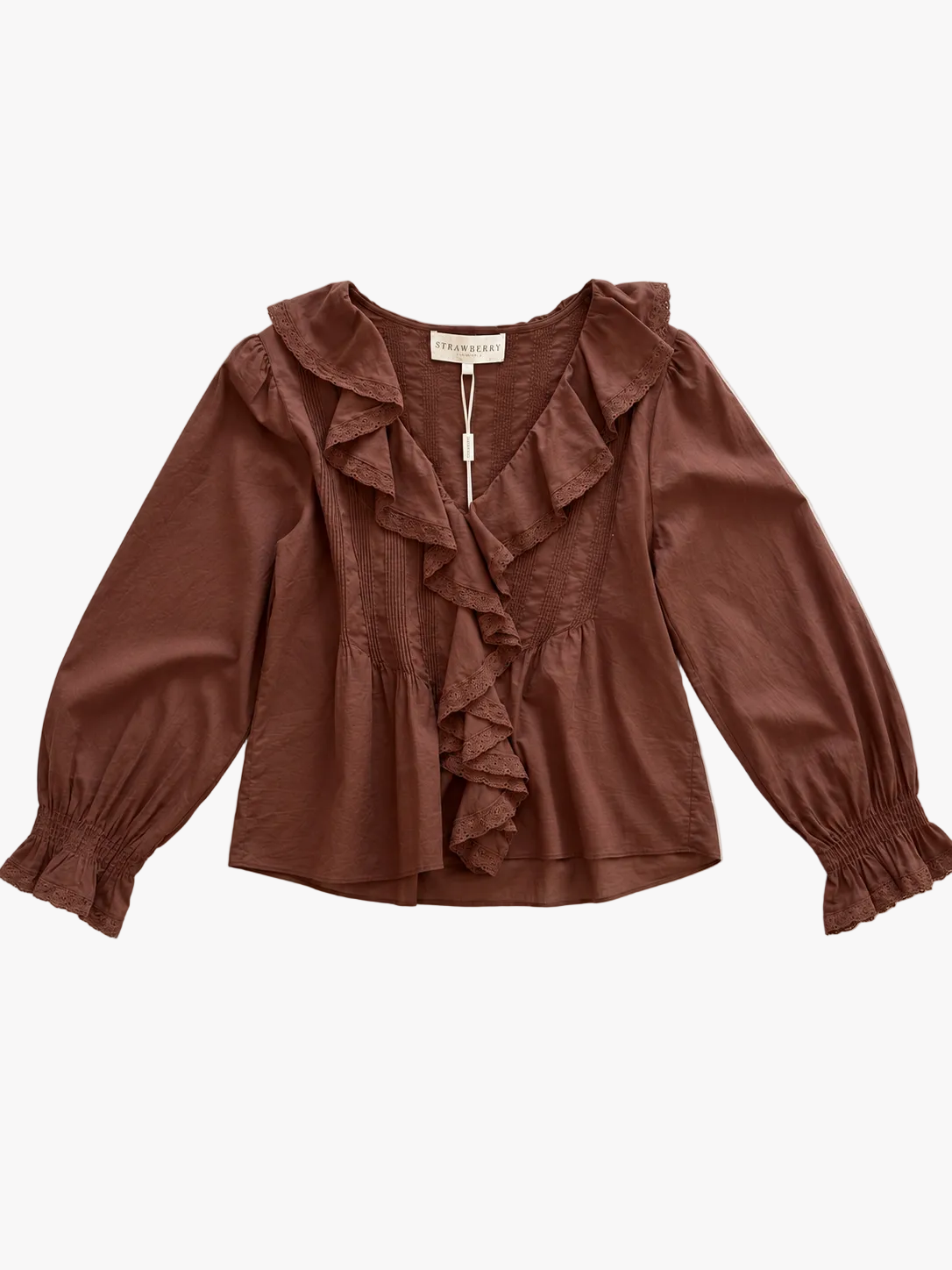 Strawberry Paris Sundance Top in Chocolate
