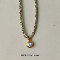 HART Gold Lurex Cord with Bezel Charm