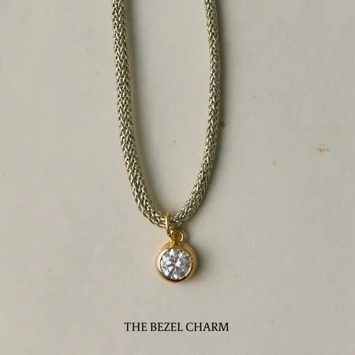 HART Gold Lurex Cord with Bezel Charm