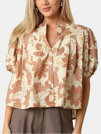 Julie Floral Puff Sleeve Blouse