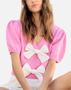 Stoney Bow Front Sweater Top