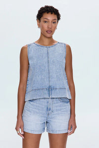 Pistola Rue Denim Pop Over Swing Shirt