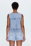 Pistola Rue Denim Pop Over Swing Shirt