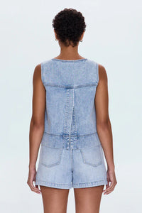 Pistola Rue Denim Pop Over Swing Shirt