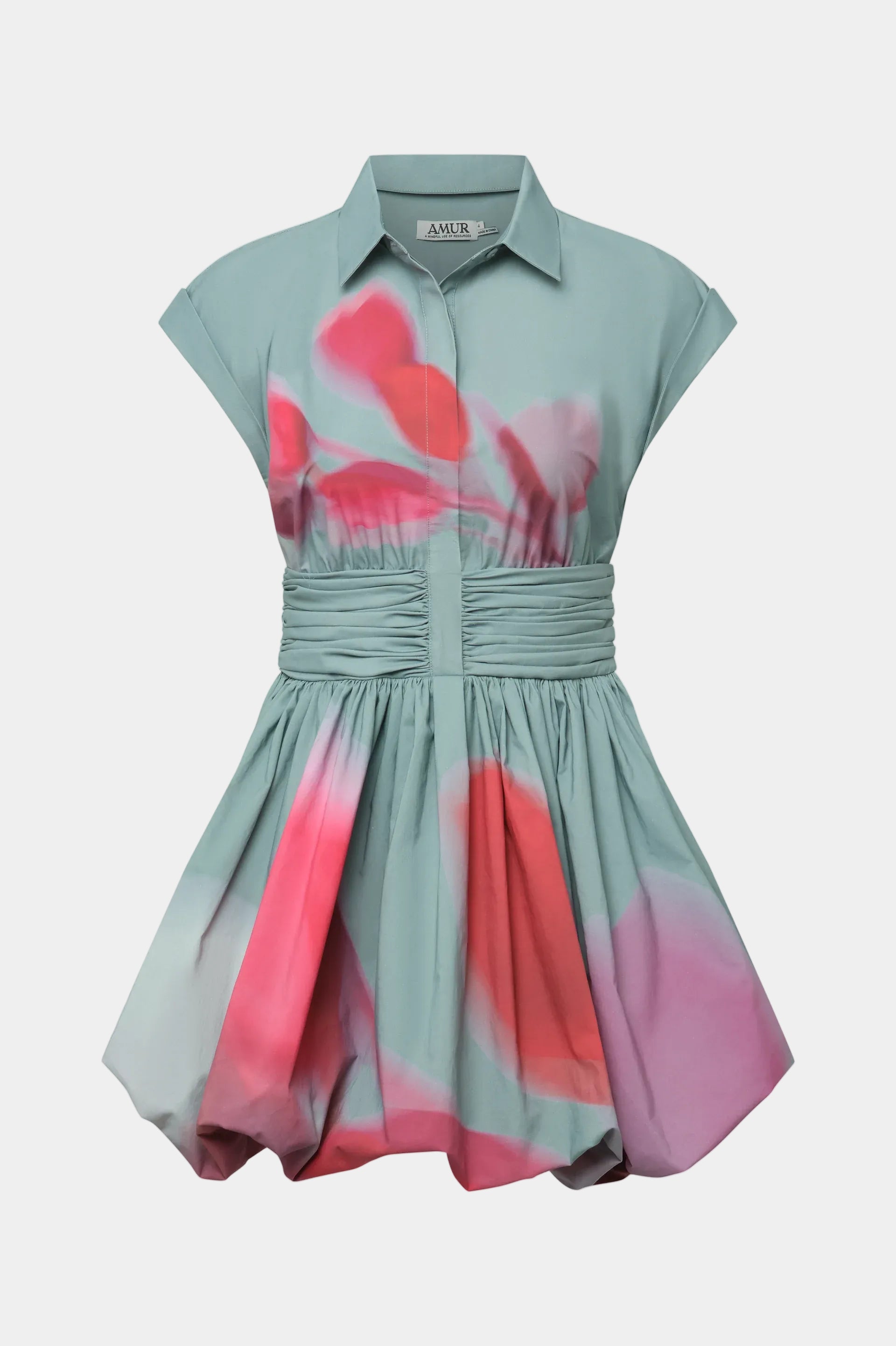 AMUR Virena Bubble Mini Dress