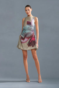 AMUR Waverlyn Ruched Mini Dress