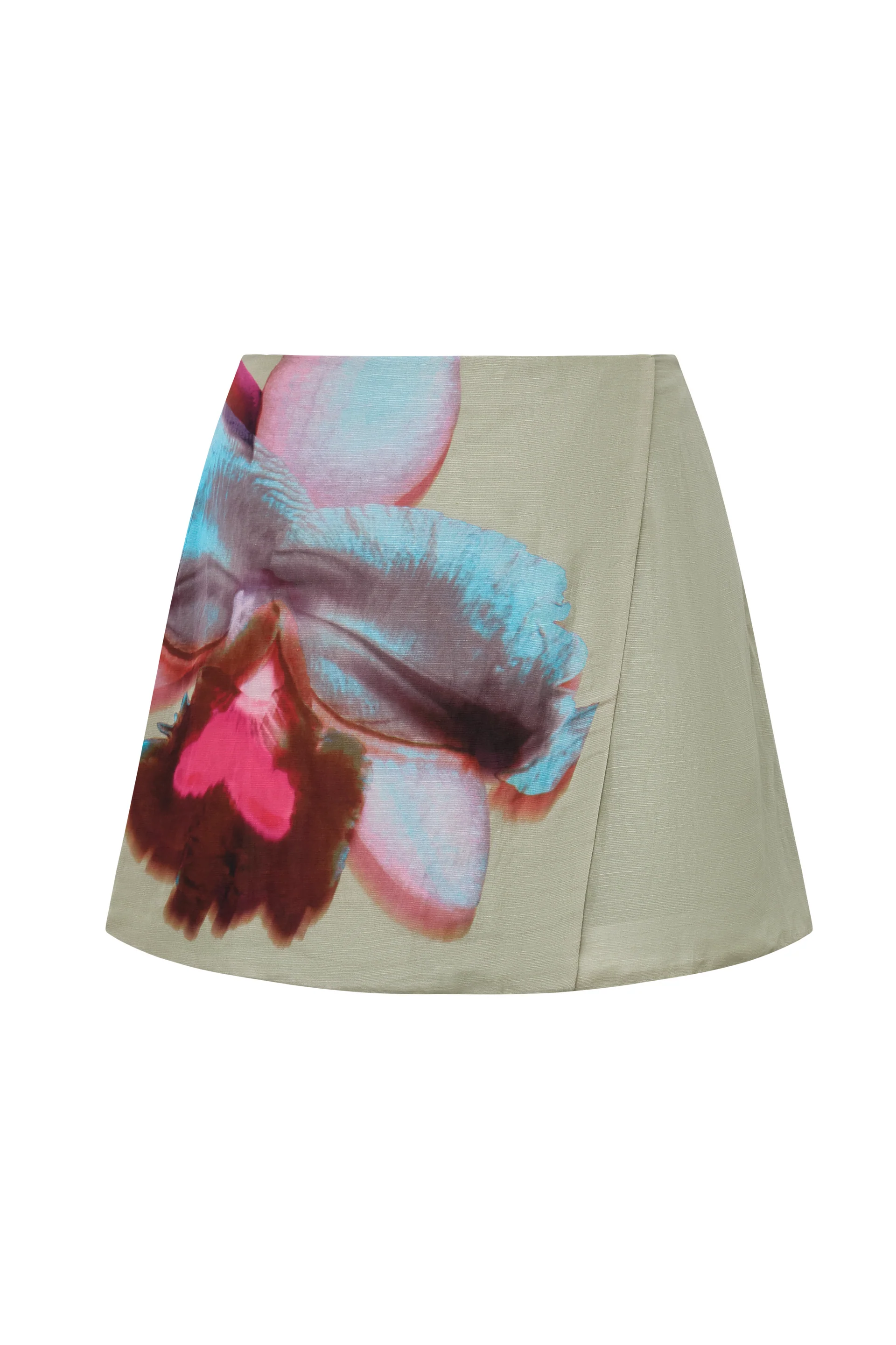 AMUR Orielle Asymmetrical Mini Skirt
