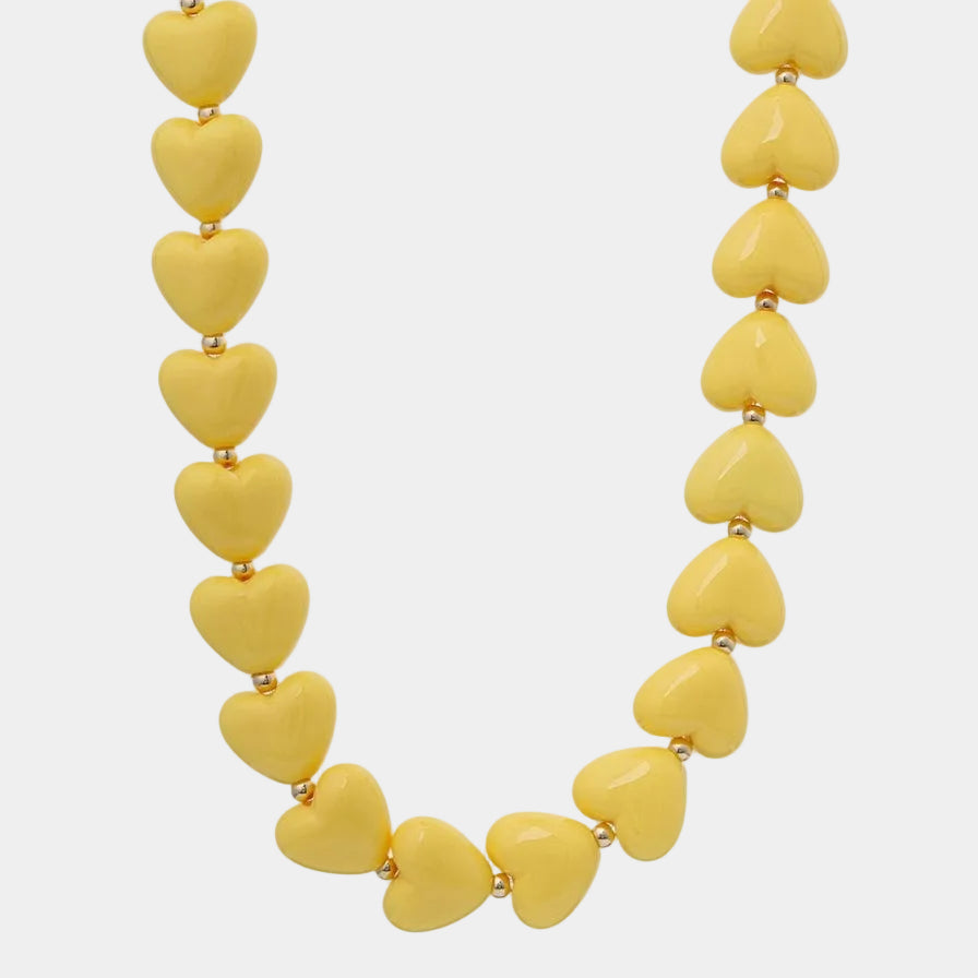 BRACHA Emberly Beaded Necklace in Yellow