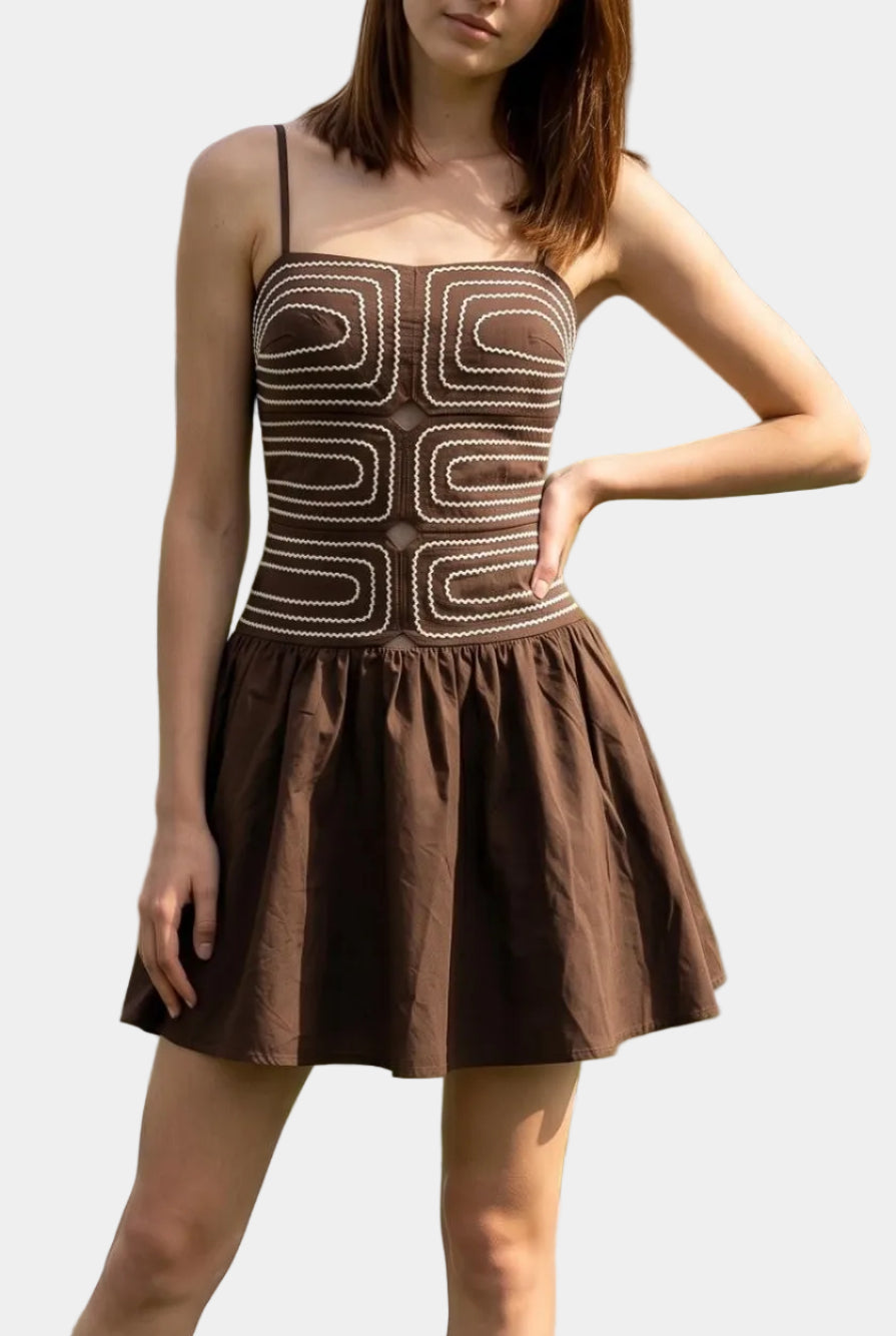 Meena Cutout Detail Mini Dress