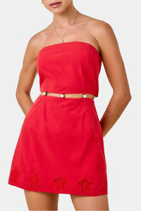 Junie Strapless Cut Out Mini Dress