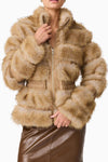 Elliatt Aisling Faux Fur and Leather Jacket