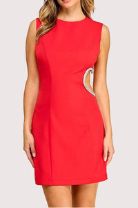 Camille Cut Out Heart Mini Dress