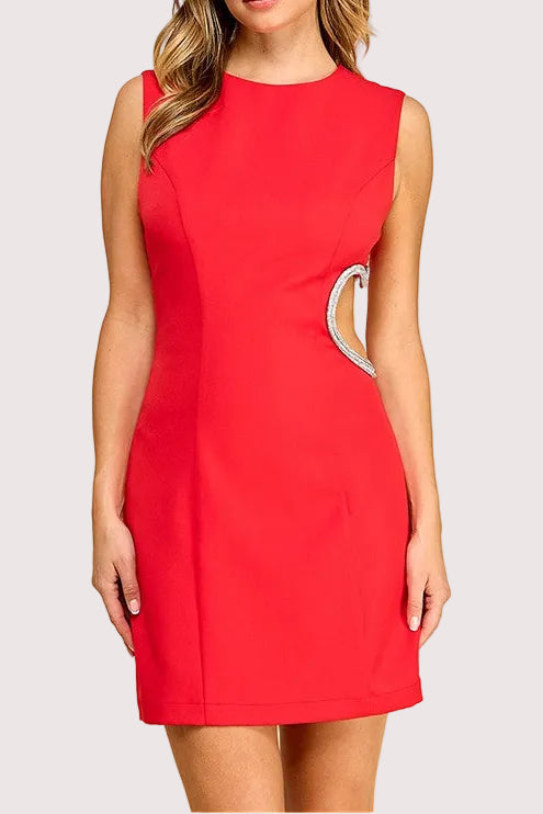 Camille Cut Out Heart Mini Dress