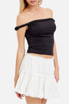 Emory Lace Trim Mini Skirt