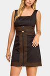 Ainsley Stitch Detailed Mini Dress