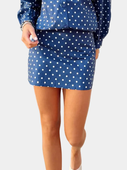 Ansley Polka Dot Mini Skort