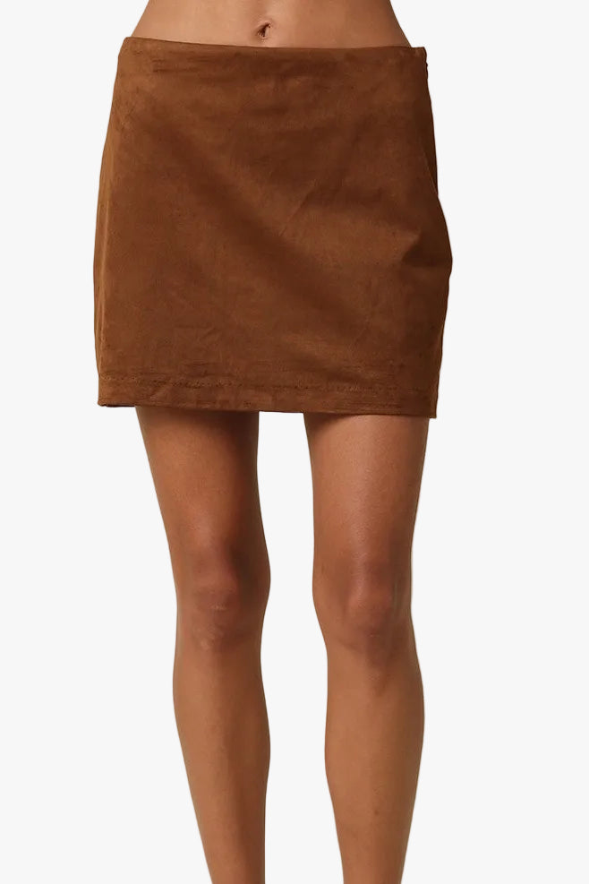 Sana Faux Suede Mini Skirt
