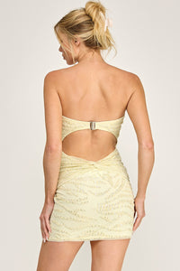 Georgia Sequin Strapless Mini Dress