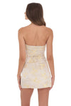 Charli Satin Jacquard Mini Dress