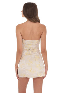 Charli Satin Jacquard Mini Dress