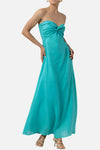 LUSANA Melody Linen Maxi Dress