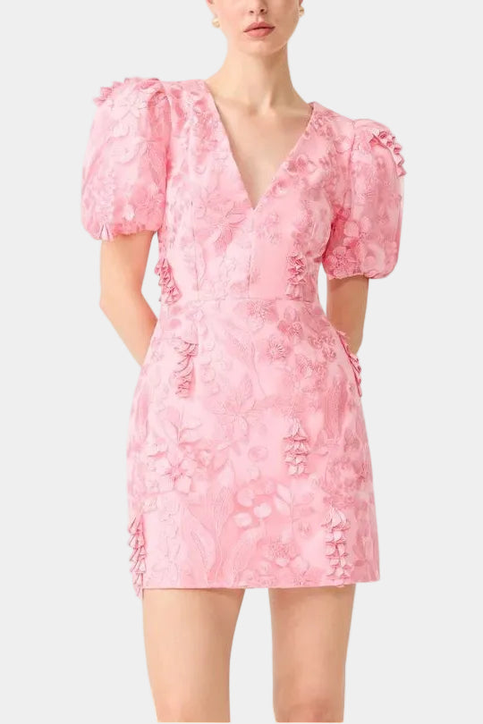 Elliatt Monique Puff Sleeve Mini Dress