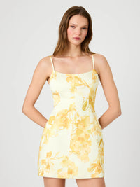 French Connection York Satin Sophie Fleur Mini Dress