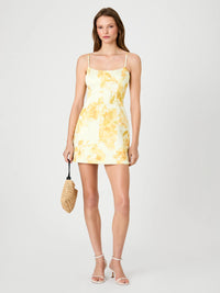 French Connection York Satin Sophie Fleur Mini Dress