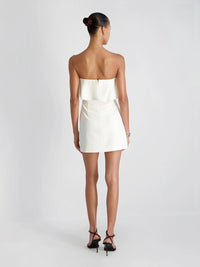 French Connection Whisper Strapless Frill Mini Dress